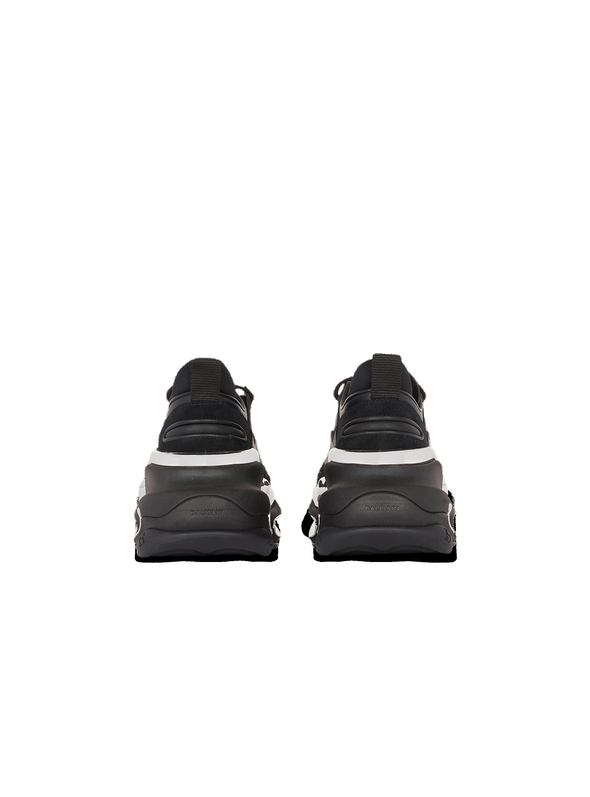 Leather, metal and suede B-Bold low-top sneakers - 5