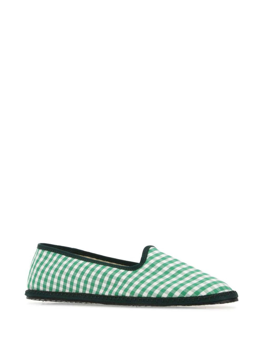 gingham-check loafers - 2