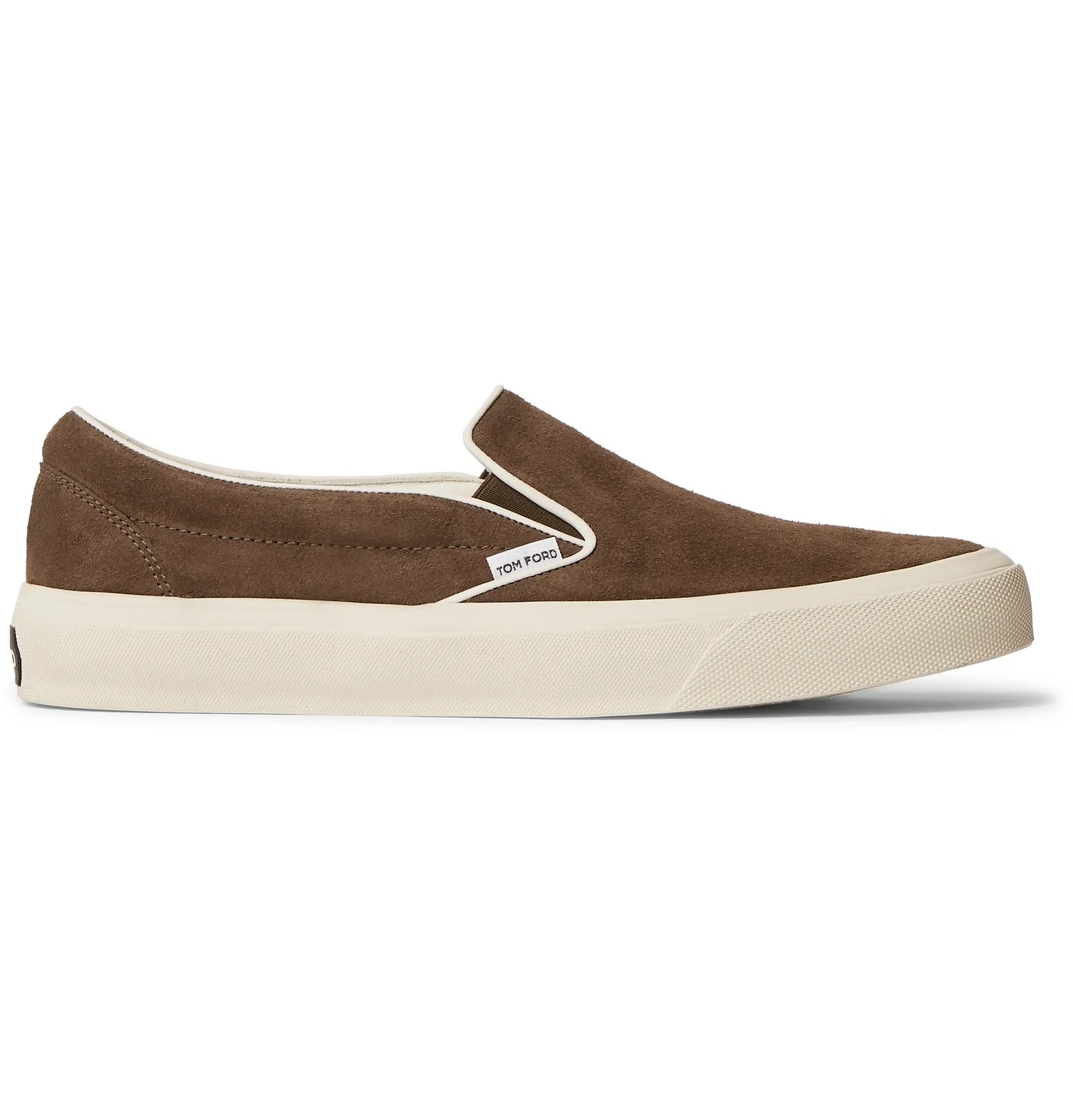 Cambridge Burnished-Leather Slip-On Sneakers - 1