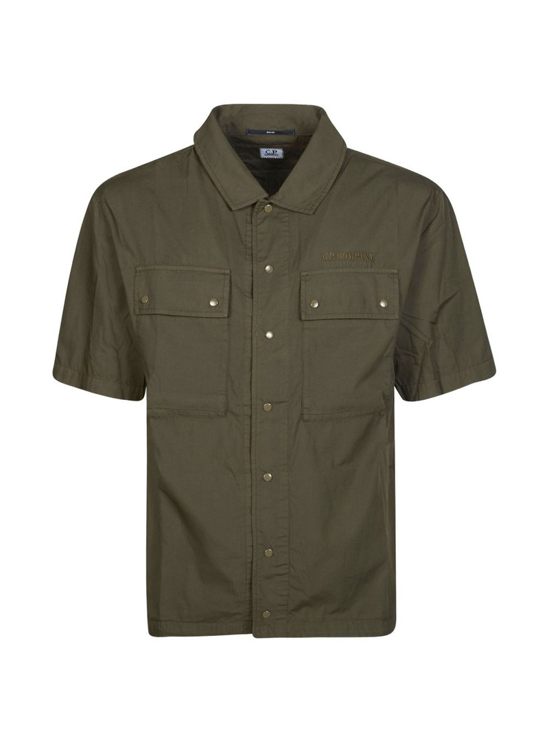 buttoned short-sleeve shirt jacket 1