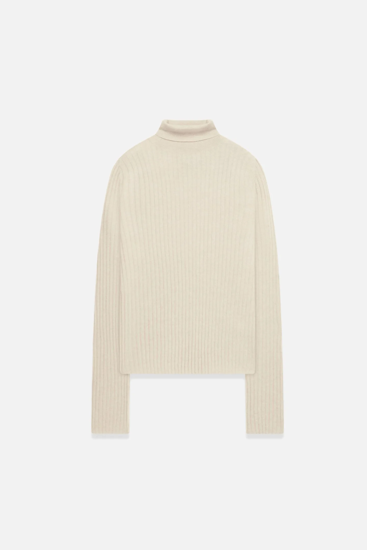 RIB KNIT WOMEN'S TURTLENECK - 1