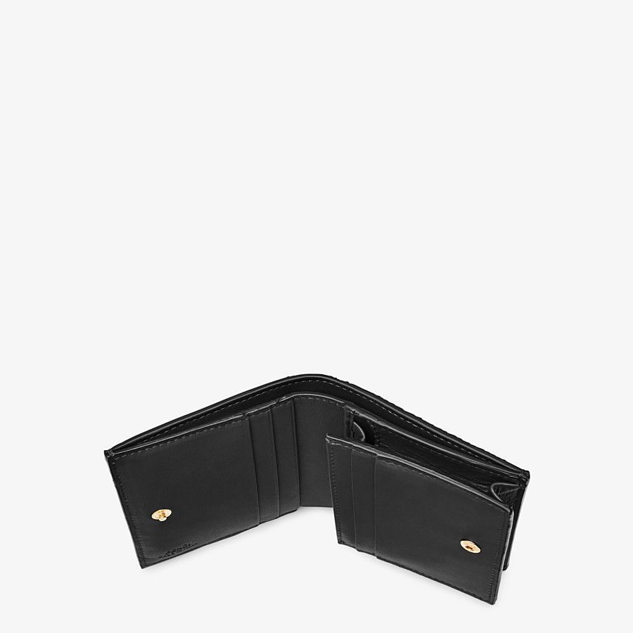 Black nappa leather wallet - 4