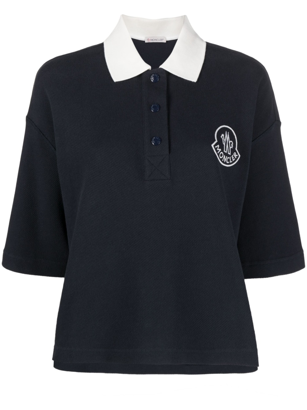 logo-embroidered rugby polo shirt - 1