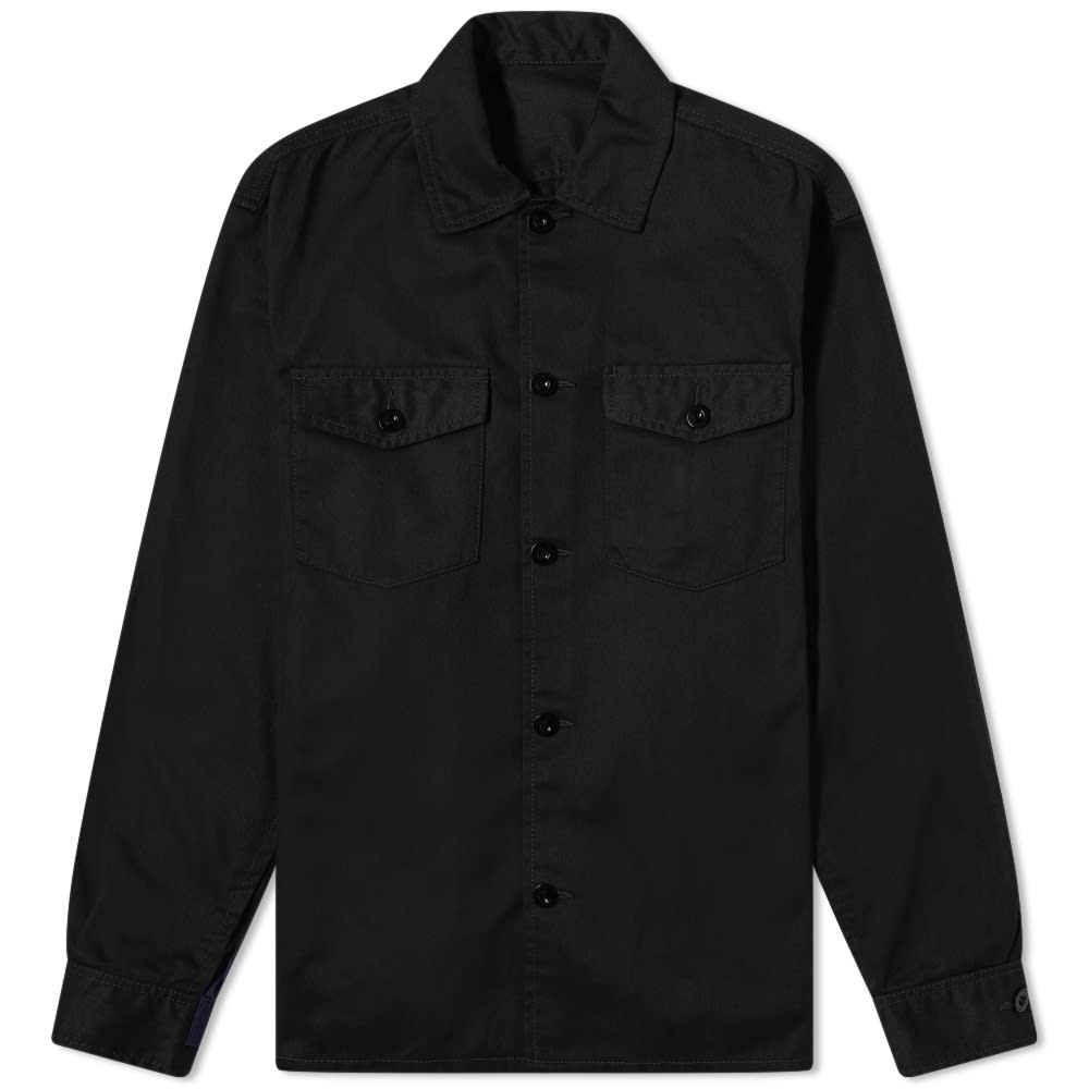 Sacai Chino And Grosgrain Shirt - 1