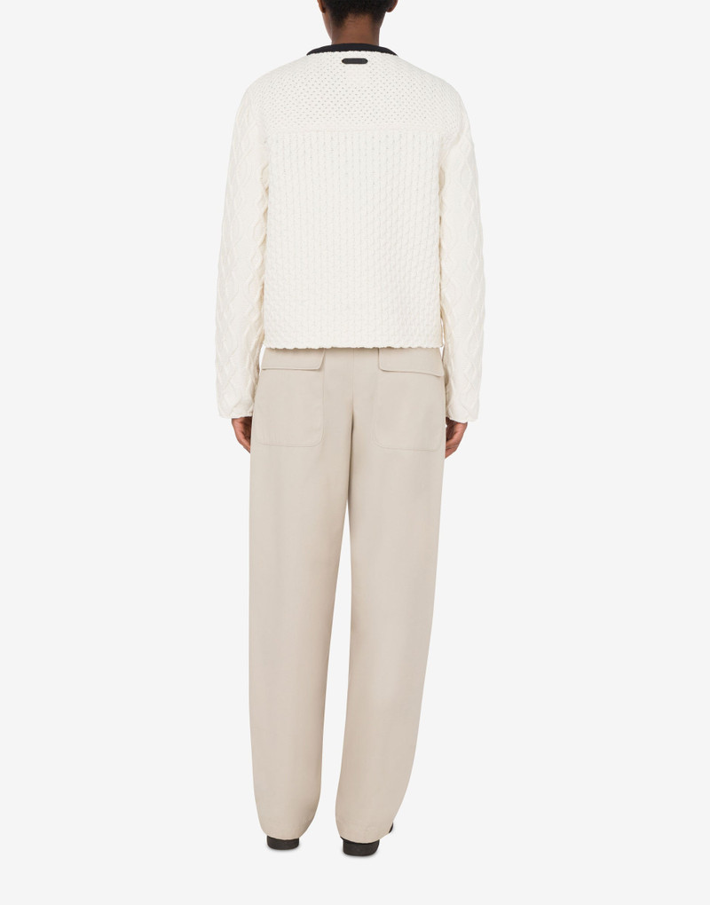 Moschino KNIT JACKET TAILORED TWIST outlook