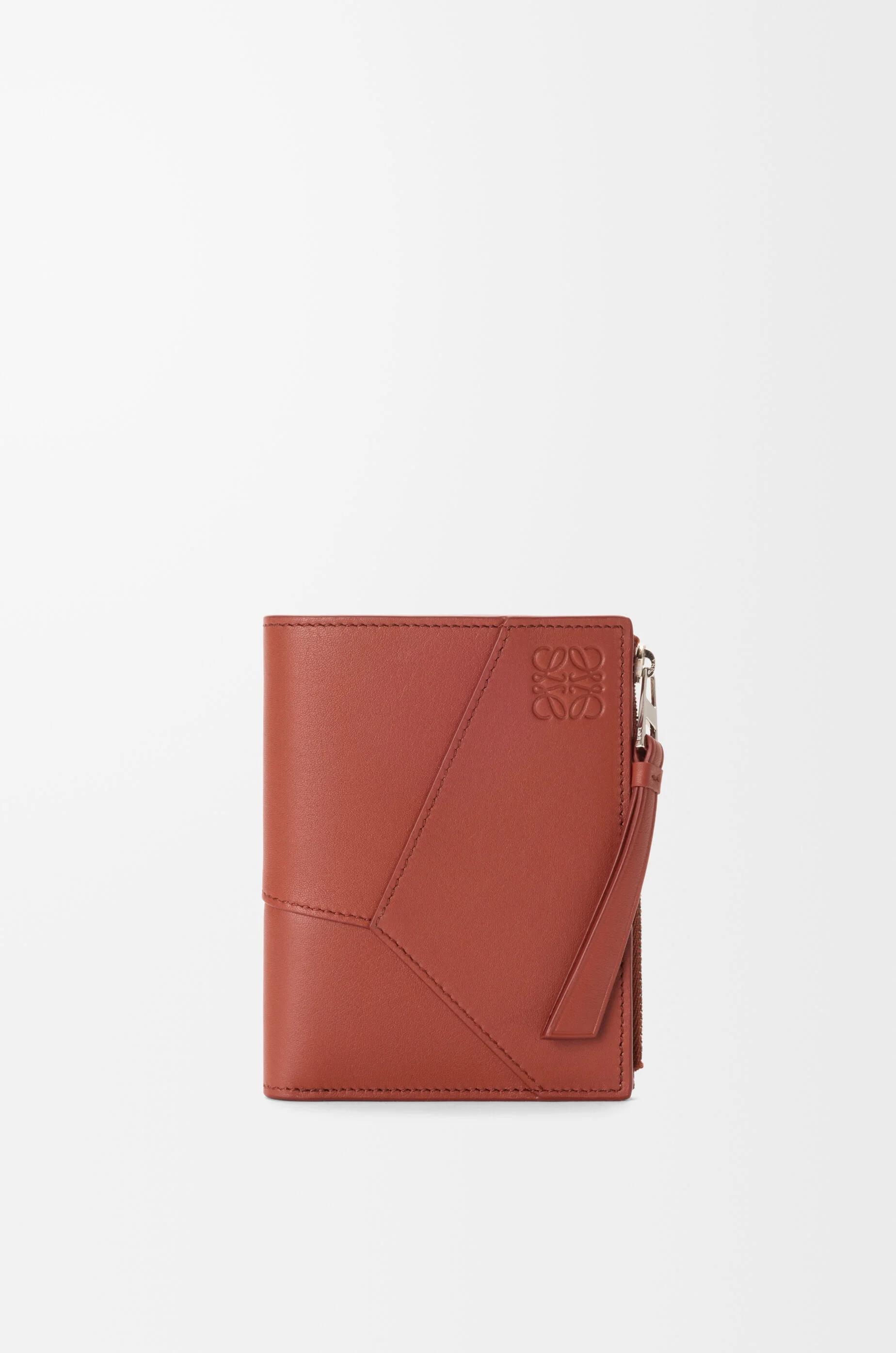 Puzzle slim compact wallet in classic calfskin - 1