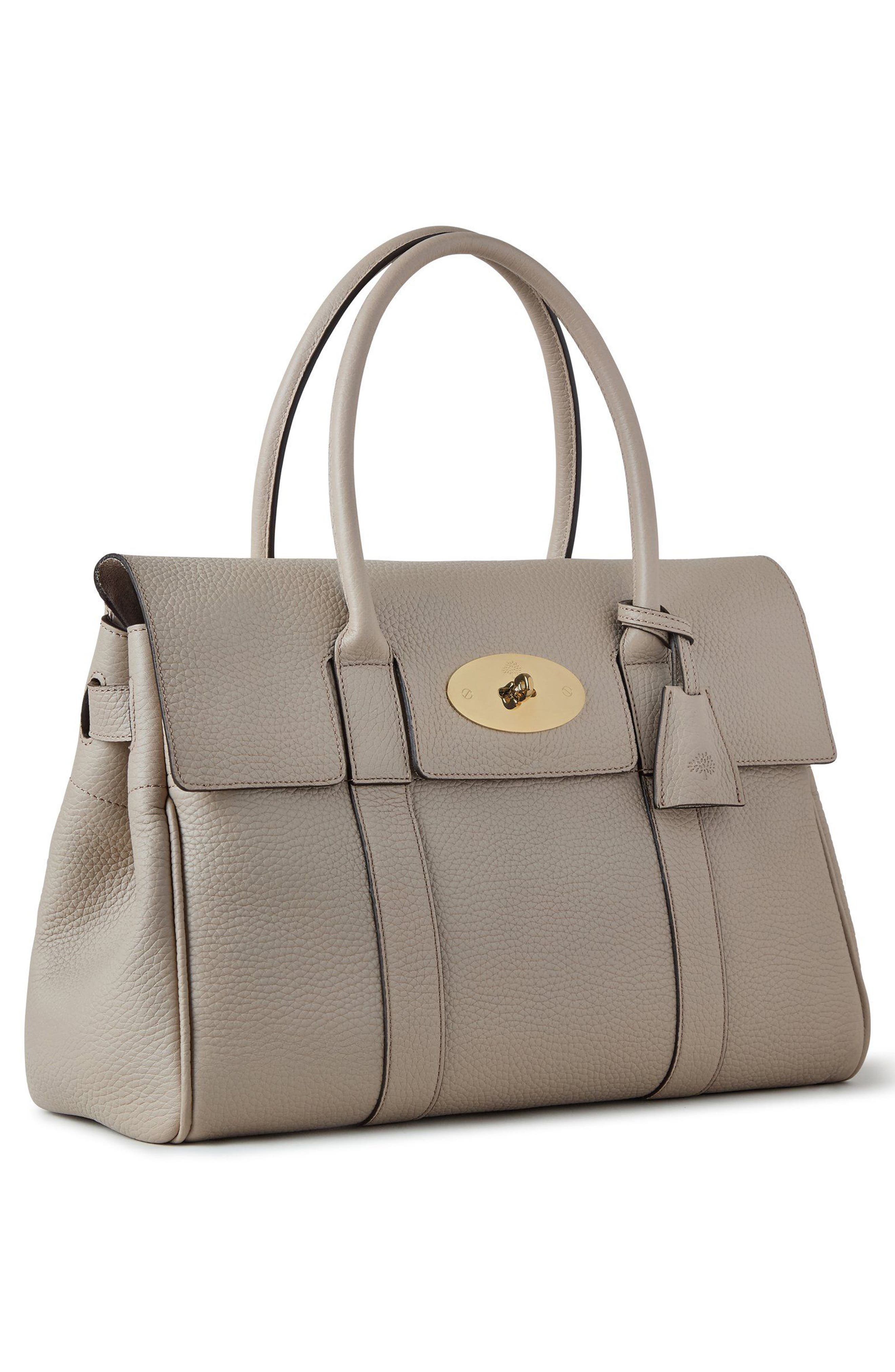Mulberry Bayswater Leather Satchel in Cashmere Taupe at Nordstrom - 5