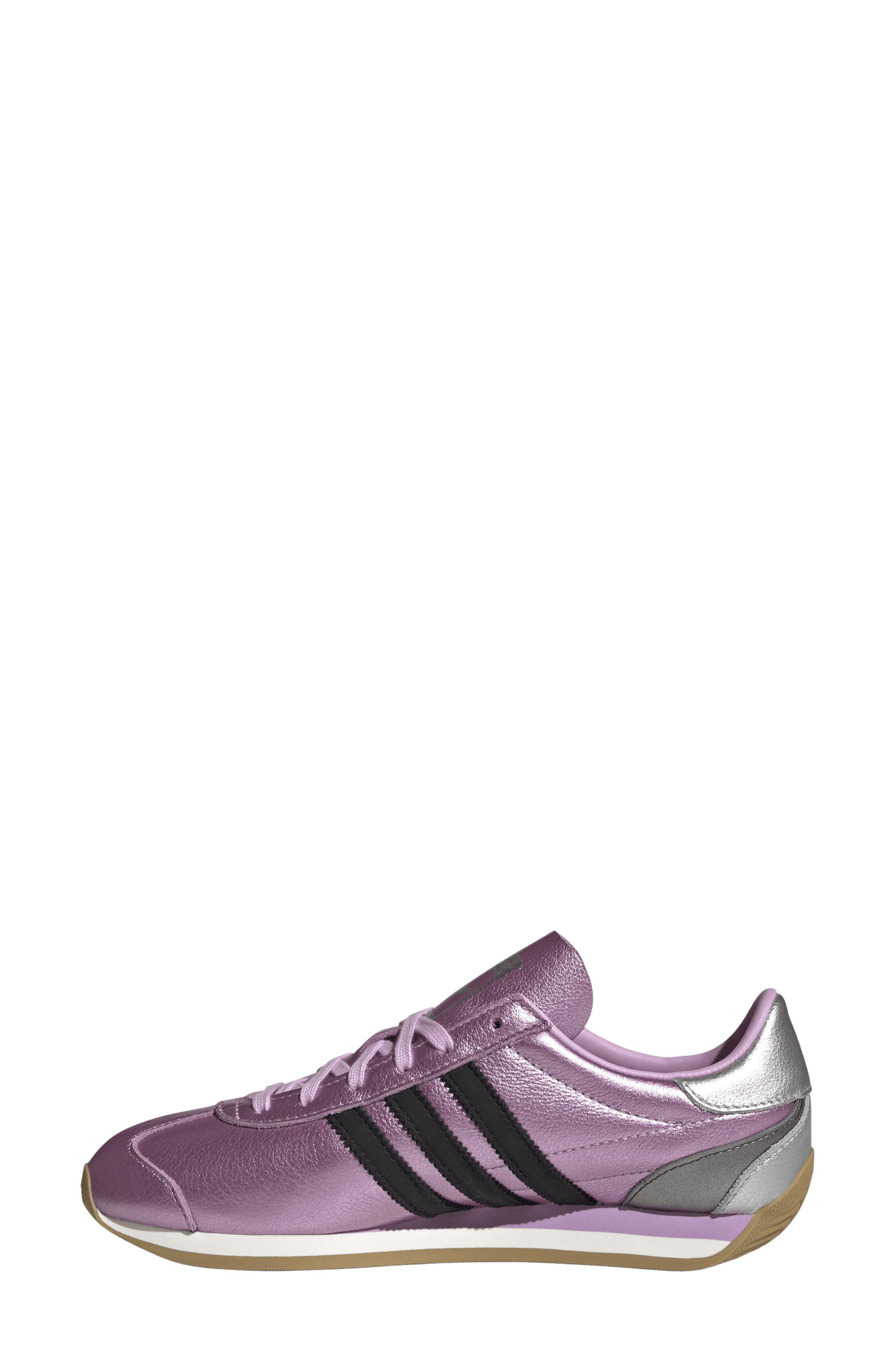 adidas Country Low Top Sneaker in Bliss Lilac/Silver Met/Black at Nordstrom - 6