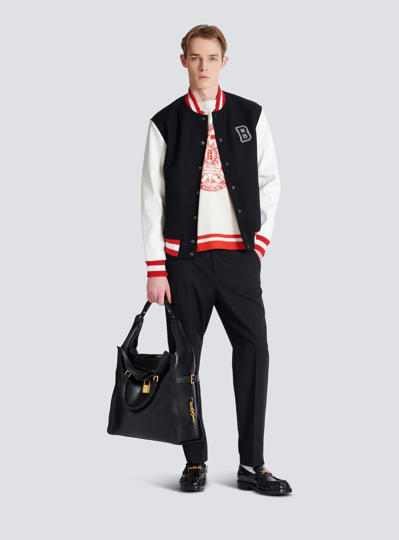 Balmain Varsity T-shirt with Balmain Écusson print outlook