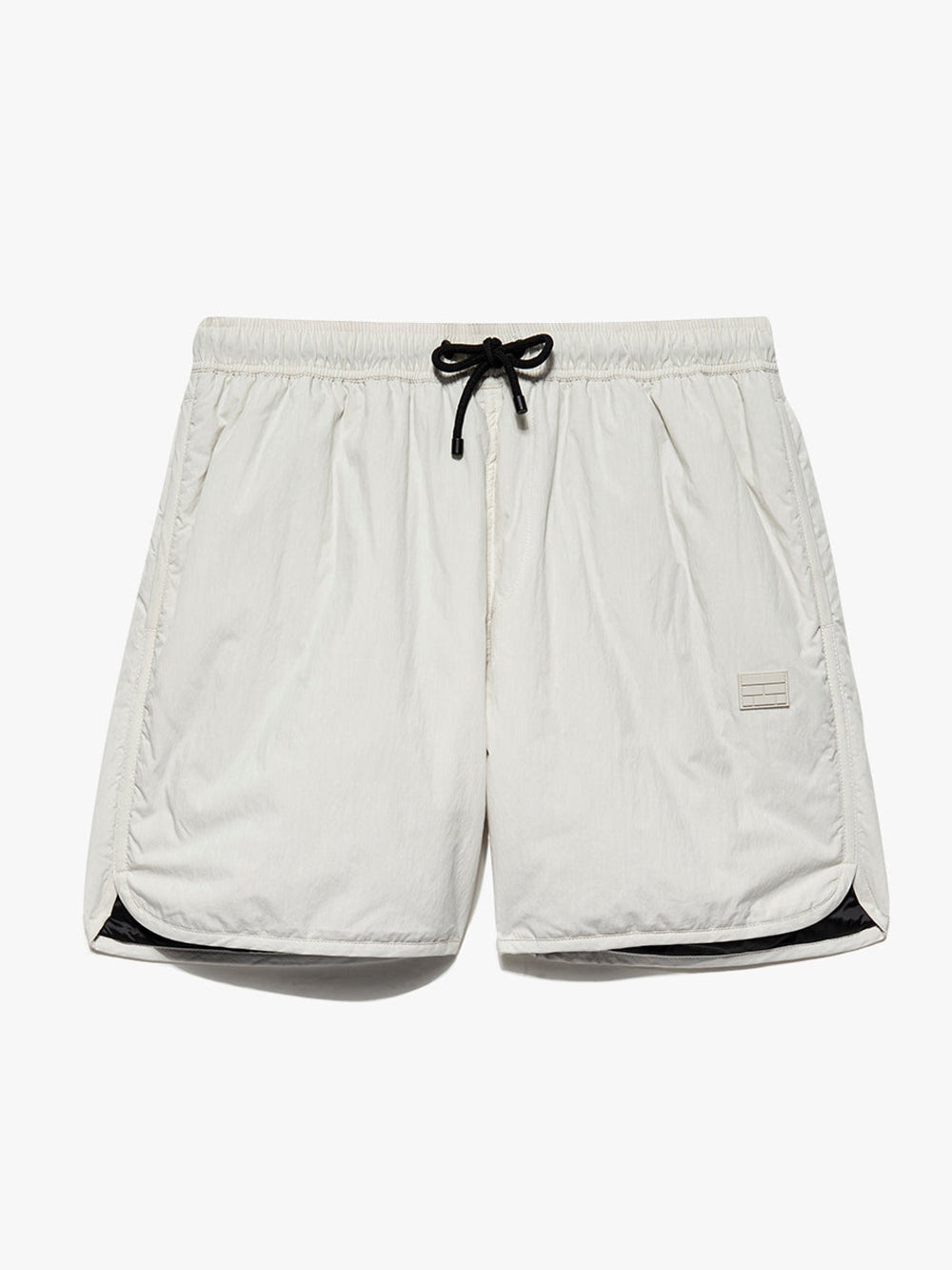 Padded Tech Short in White Beige - 1
