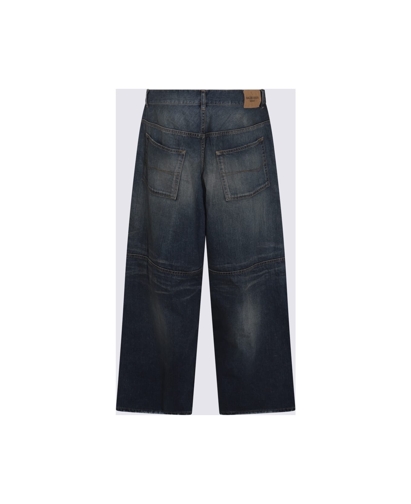 Blue Cotton Jeans - 2