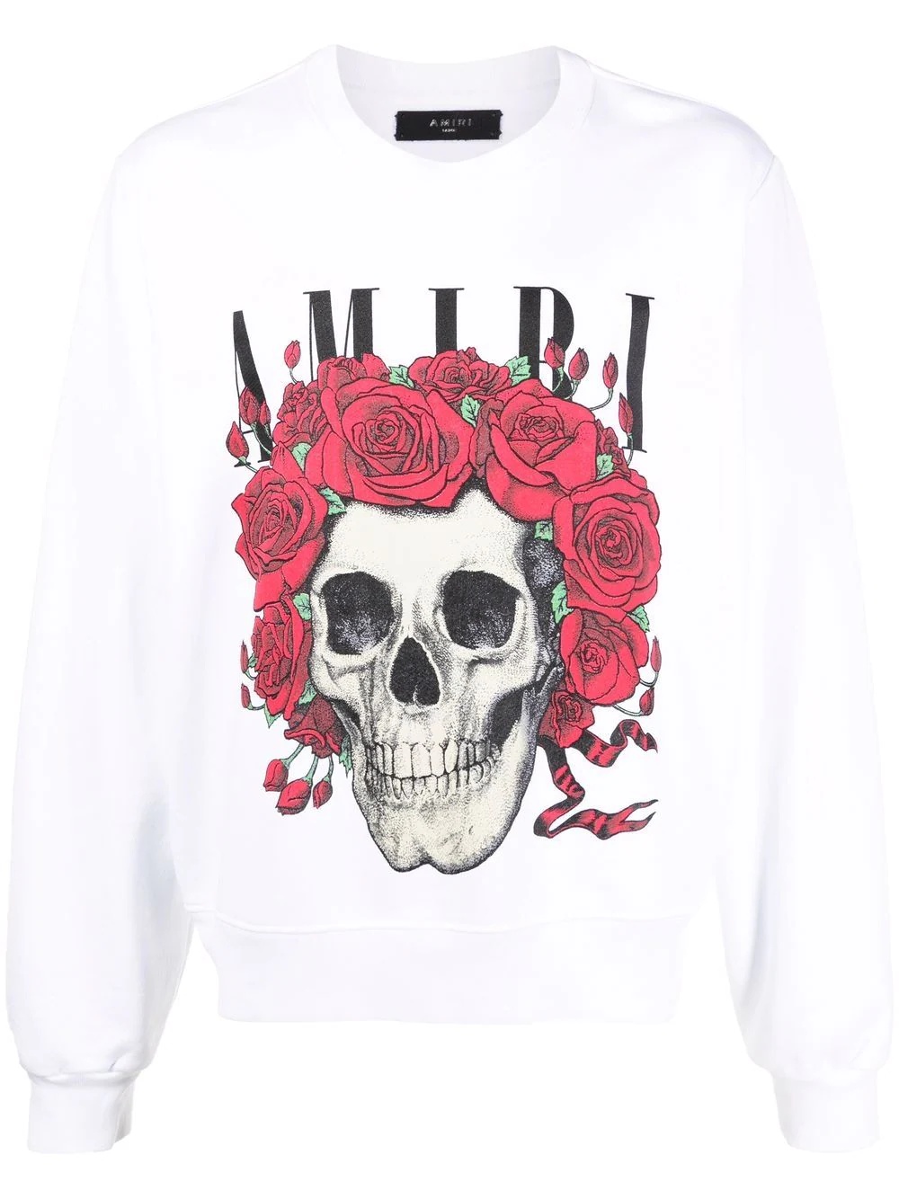 skull-print cotton sweatshirt - 1