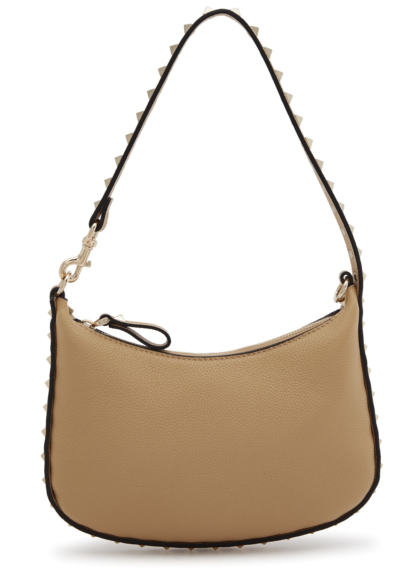 Rockstud mini leather hobo bag - 1