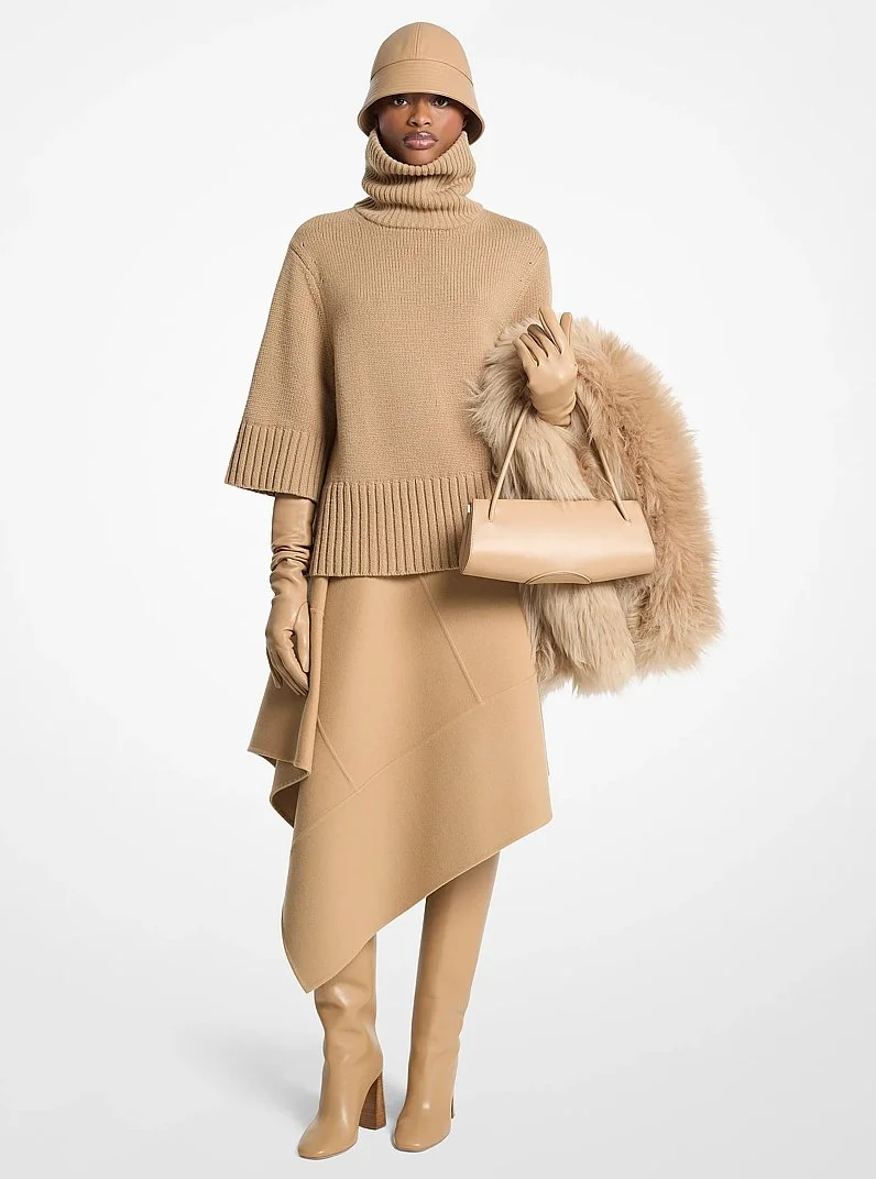 Cashmere Funnel-Neck Sweater - 1