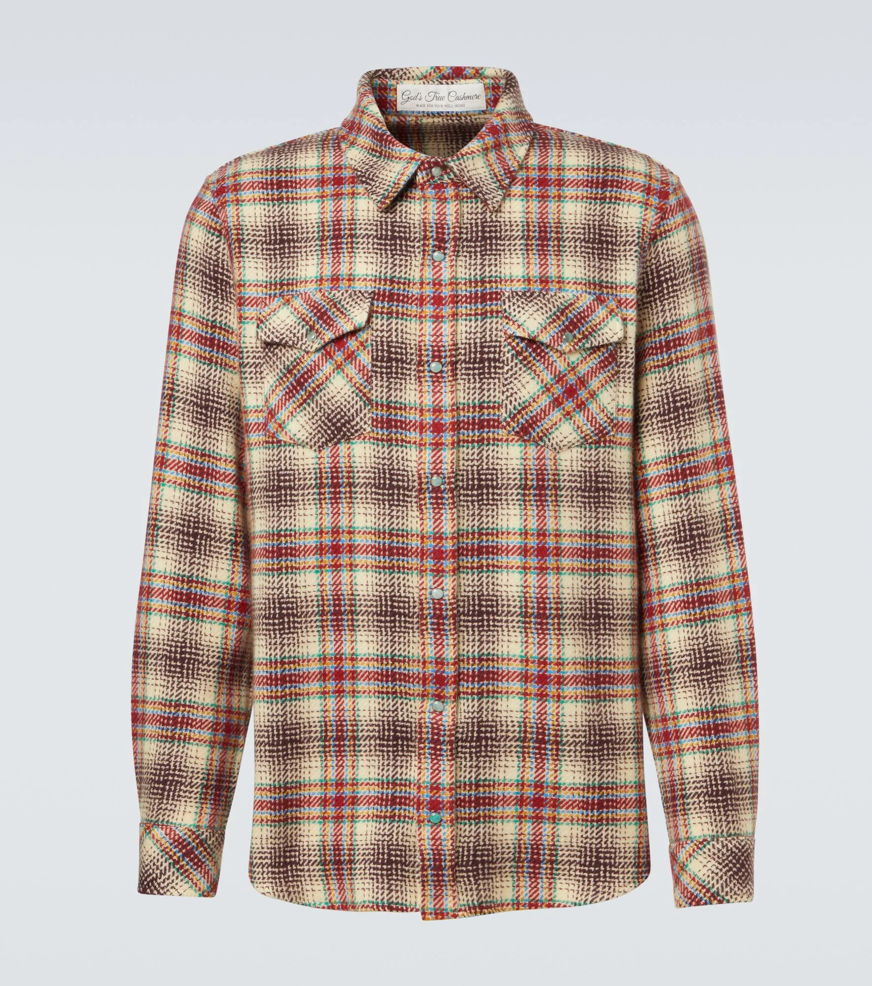 Balance cashmere shirt with emerald - 1