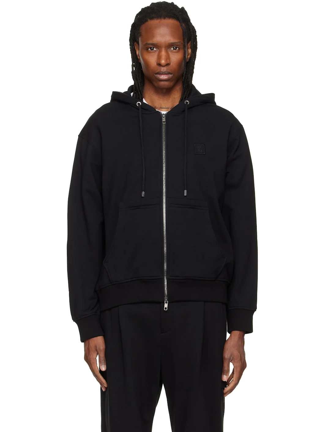 Black Zip Hoodie - 1