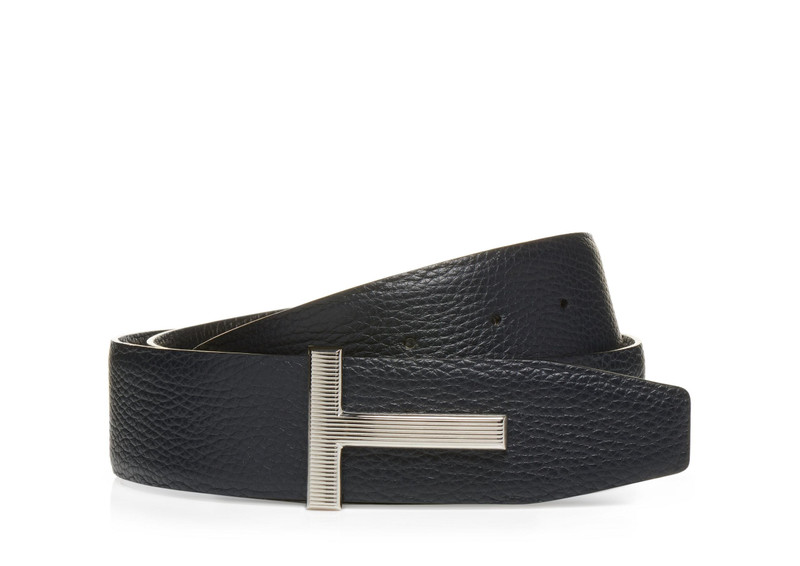 LEATHER PALLADIUM T RIDGE BELT 1
