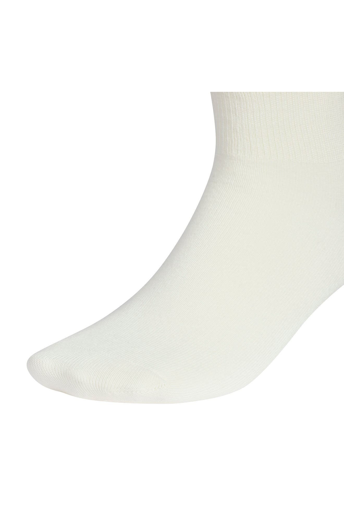 adidas Luna Assorted 3-Pack Ankle Socks in Cream White/Cardboard Brown at Nordstrom - 4