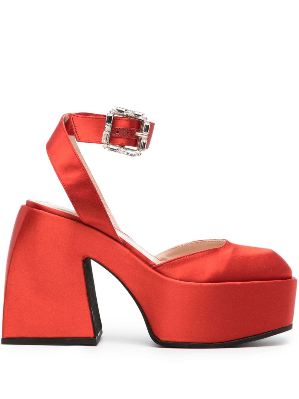 Bulla Sofia 120mm satin pumps - 1