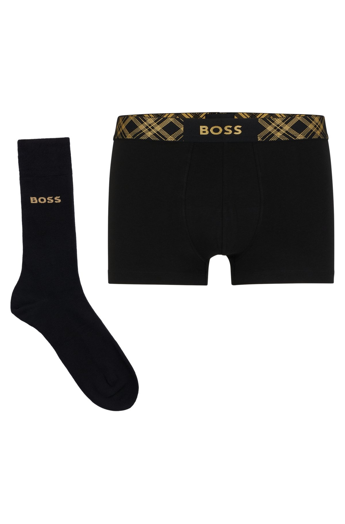 STRETCH-COTTON SOCKS AND TRUNKS SET WITH SPARKLY TRIMS - 2