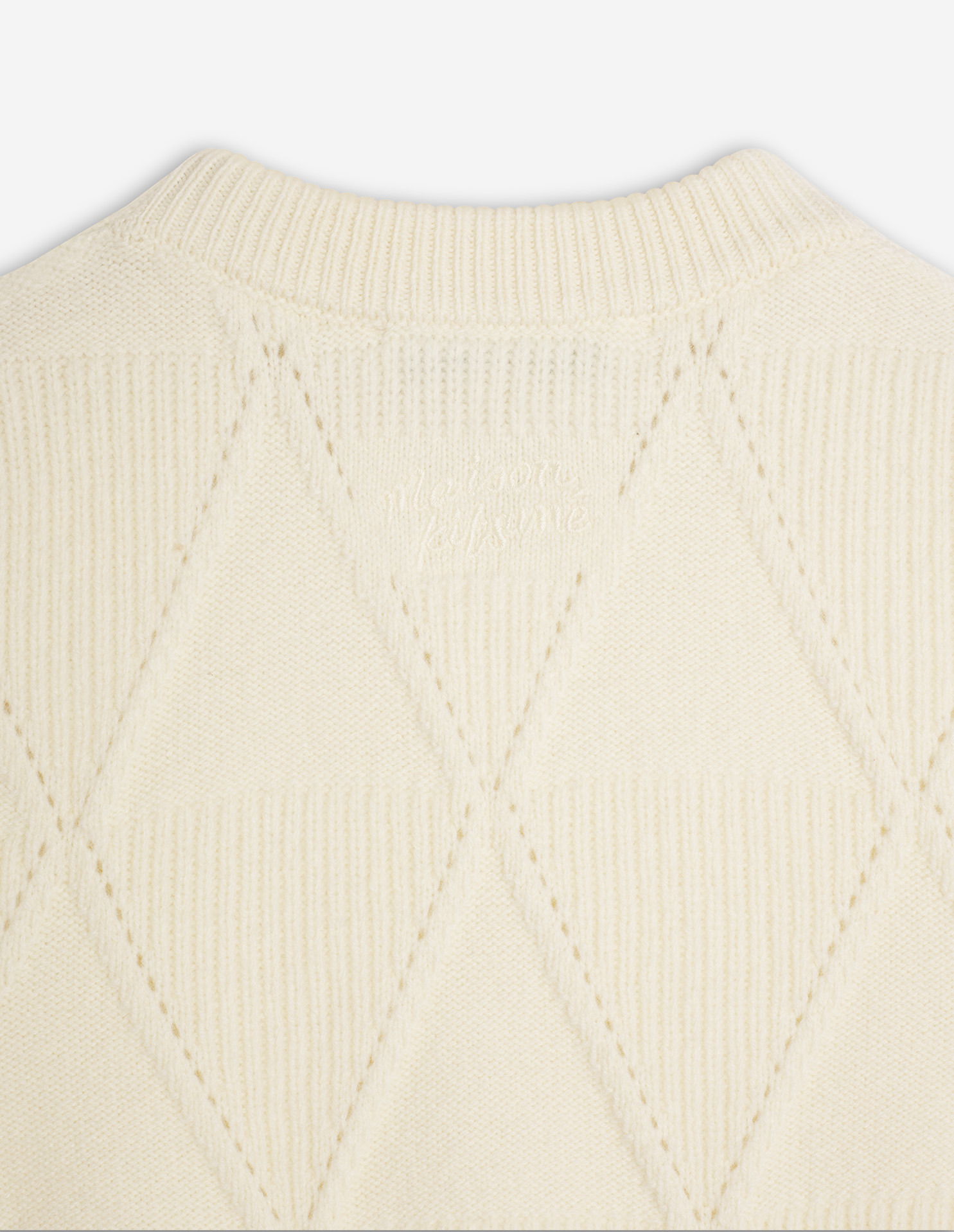 TEXTURED WOOL ARGYLE VEST - 8
