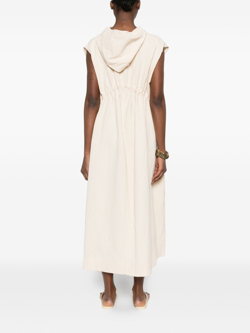 hooded zip-up maxi dress 4
