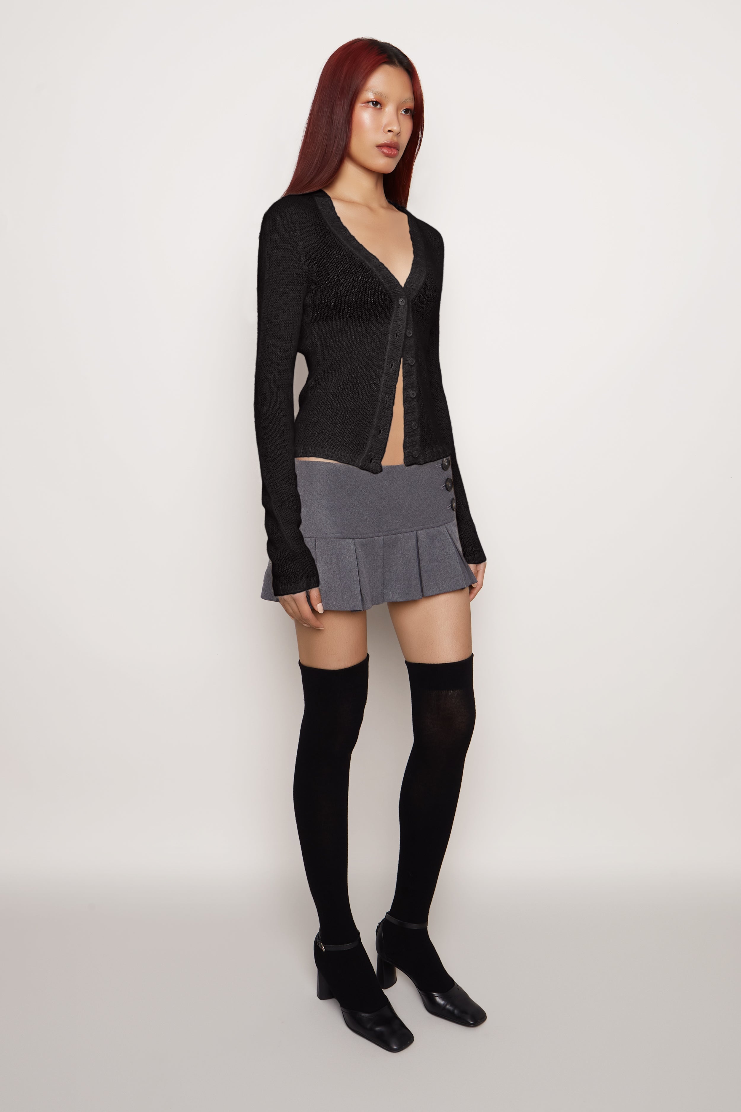 FULL LENGTH MOHAIR CARDIGAN - 3