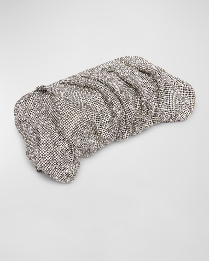 BENEDETTA BRUZZICHES Venus La Grande Metallic Crystal Clutch Bag outlook