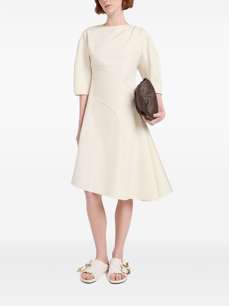 Ports 1961 asymmetric panelled midi dress outlook