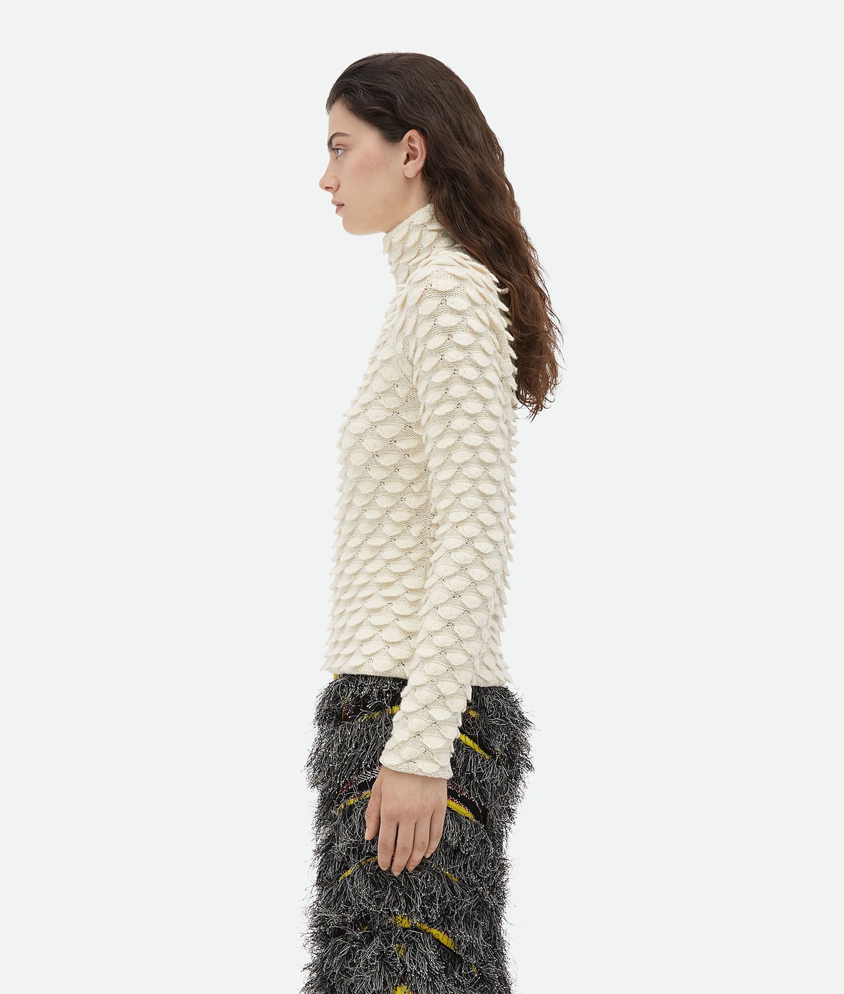 Fish Scale Wool Sweater - 2