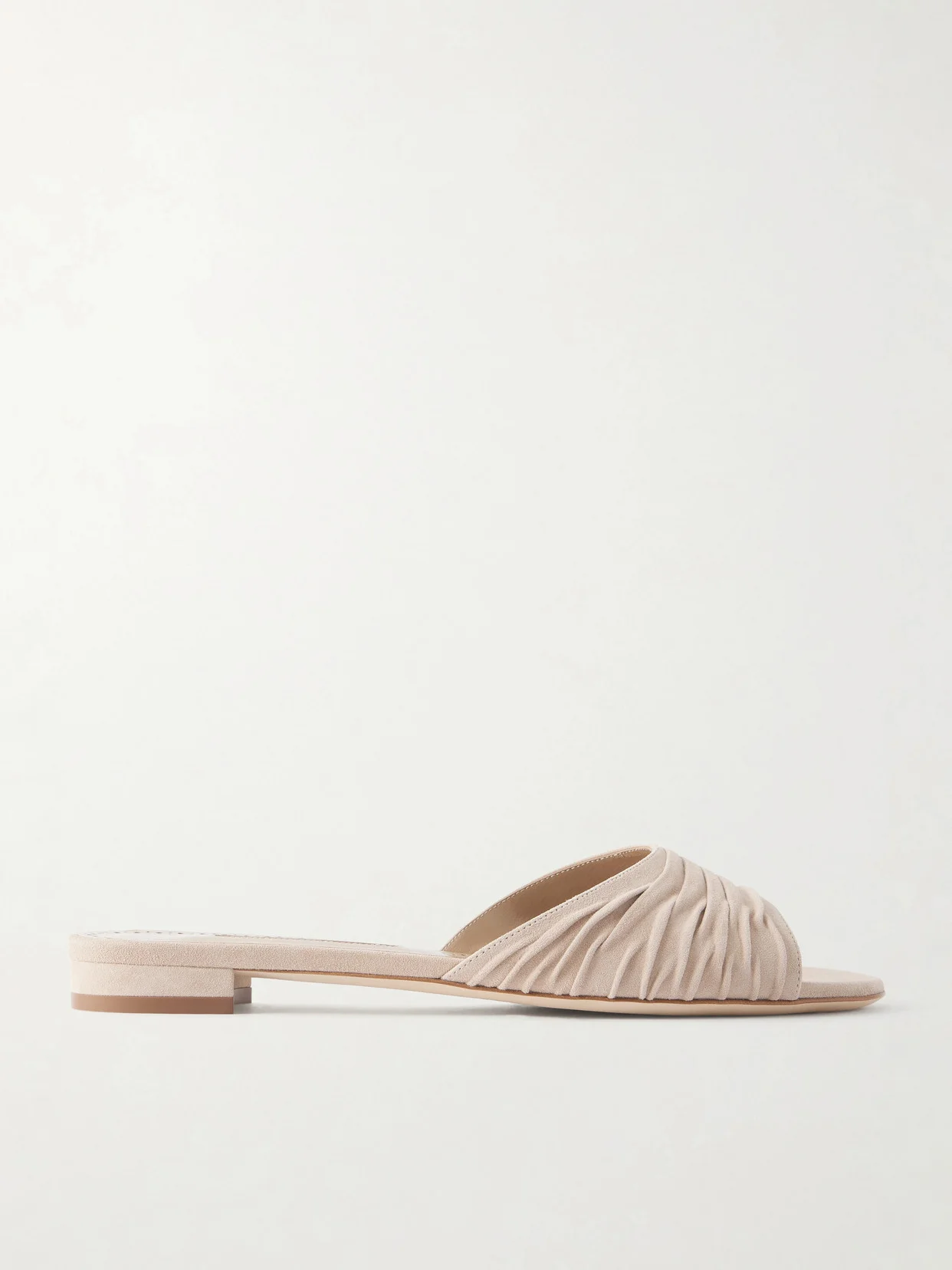 Pirua 10 Pleated Suede Sandals - 1