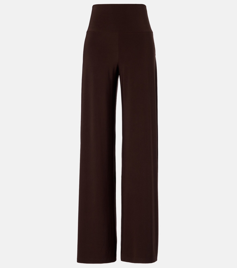 Jersey wide-leg pants 1
