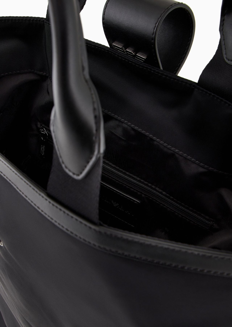 ASV recycled nylon folding shopper bag with shoulder strap 4