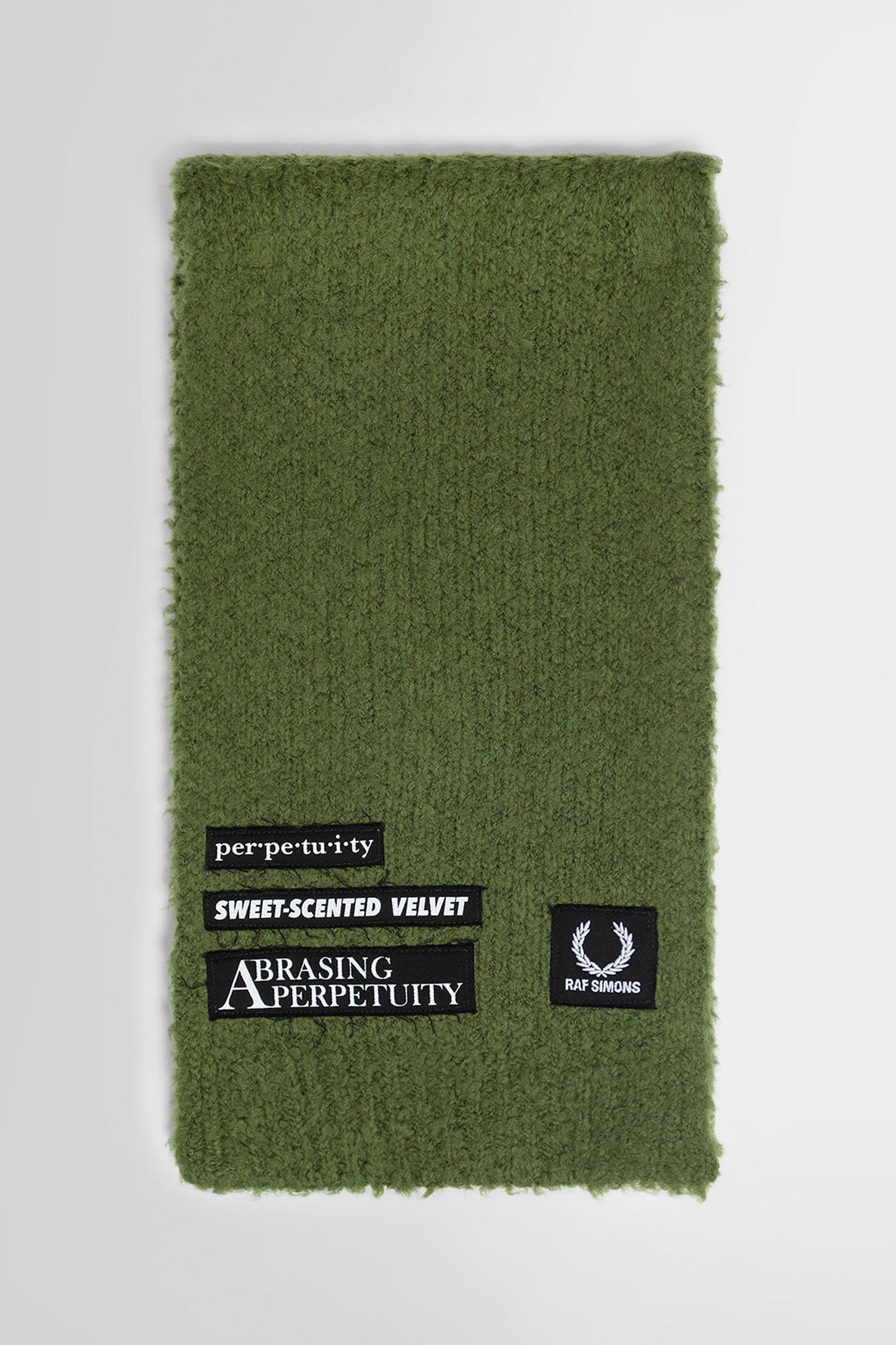 FRED PERRY X RAF SIMONS MAN GREEN SCARVES - 1