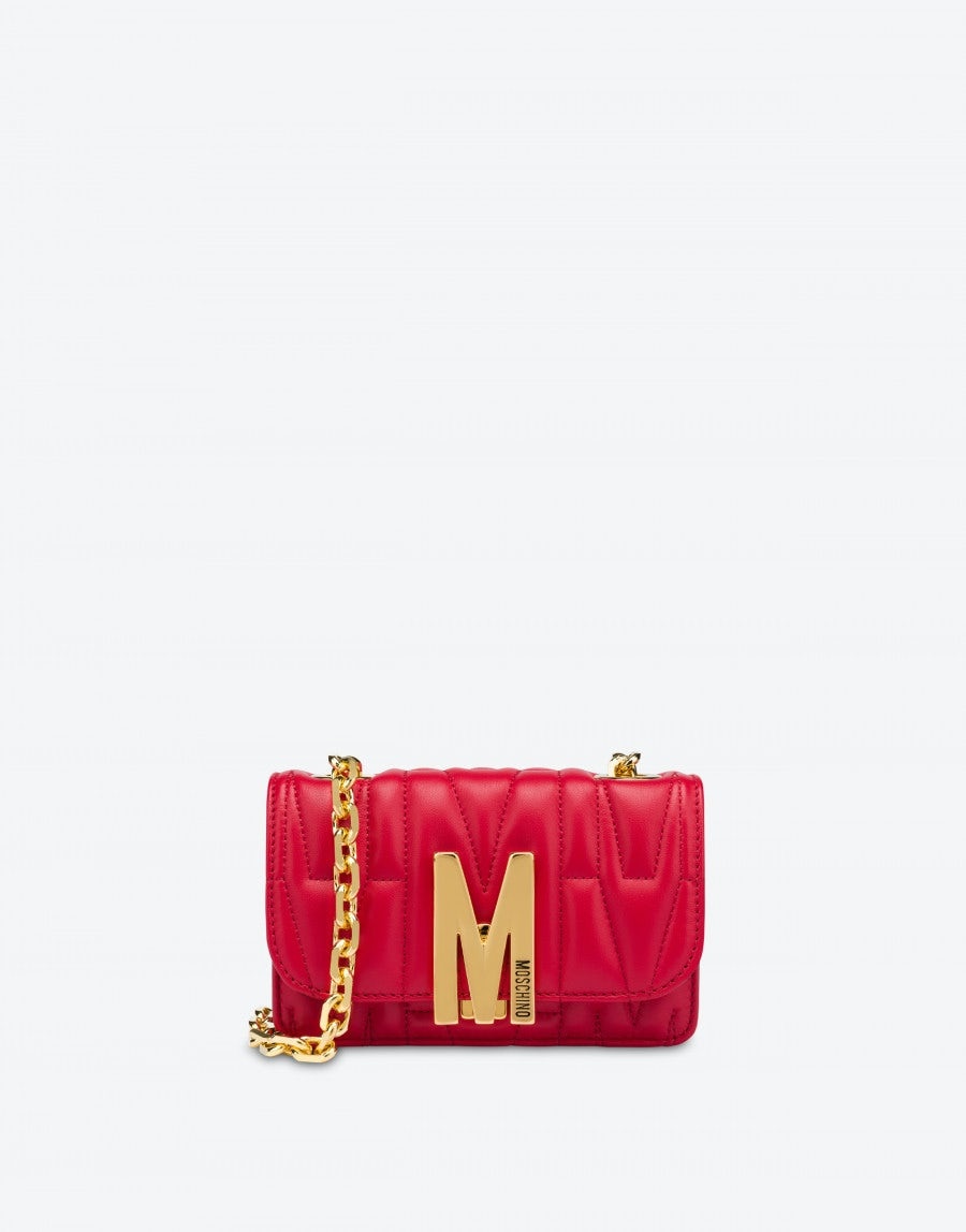 MINI QUILTED M BAG WITH SHOULDER STRAP - 1