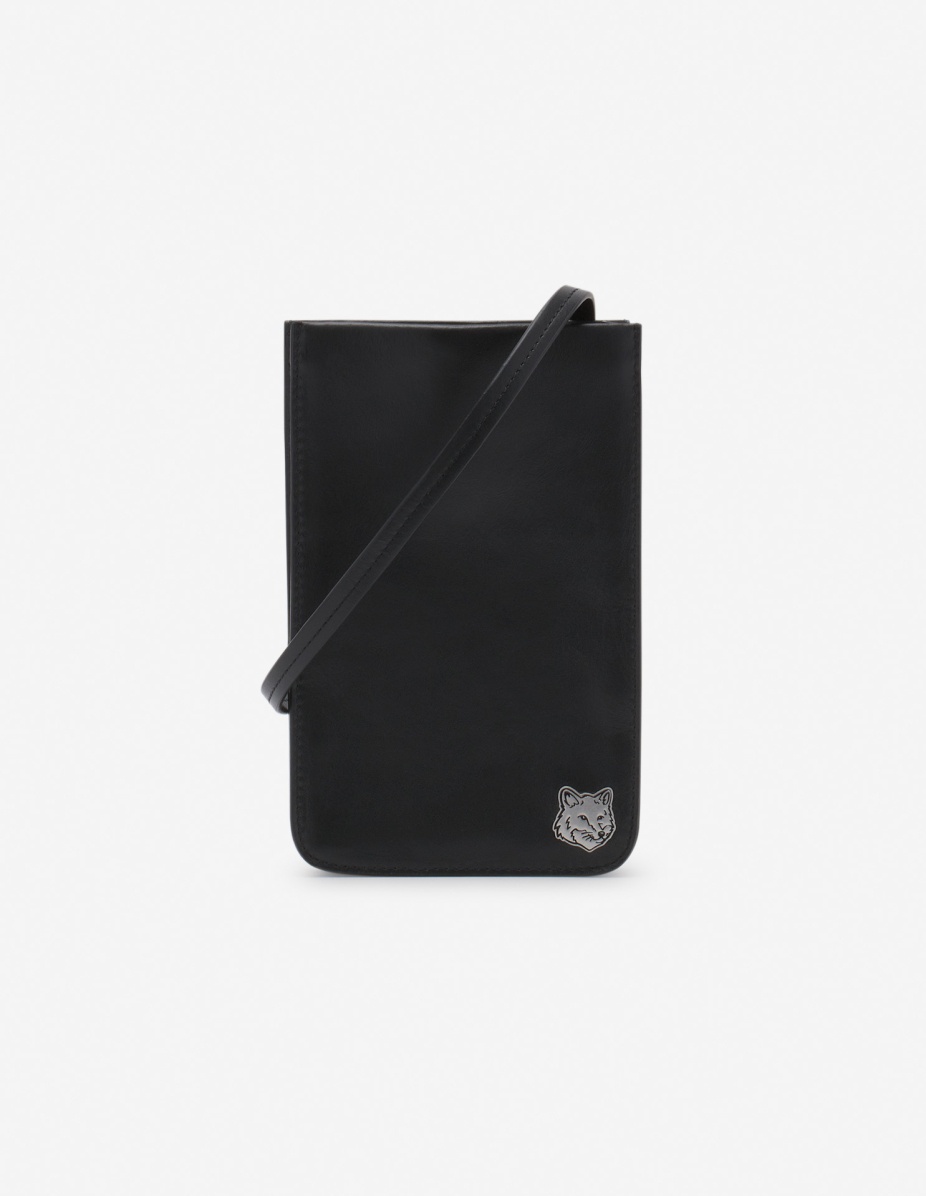 Maison Kitsuné FOX HEAD NECK POUCH | maisonkitsune | REVERSIBLE
