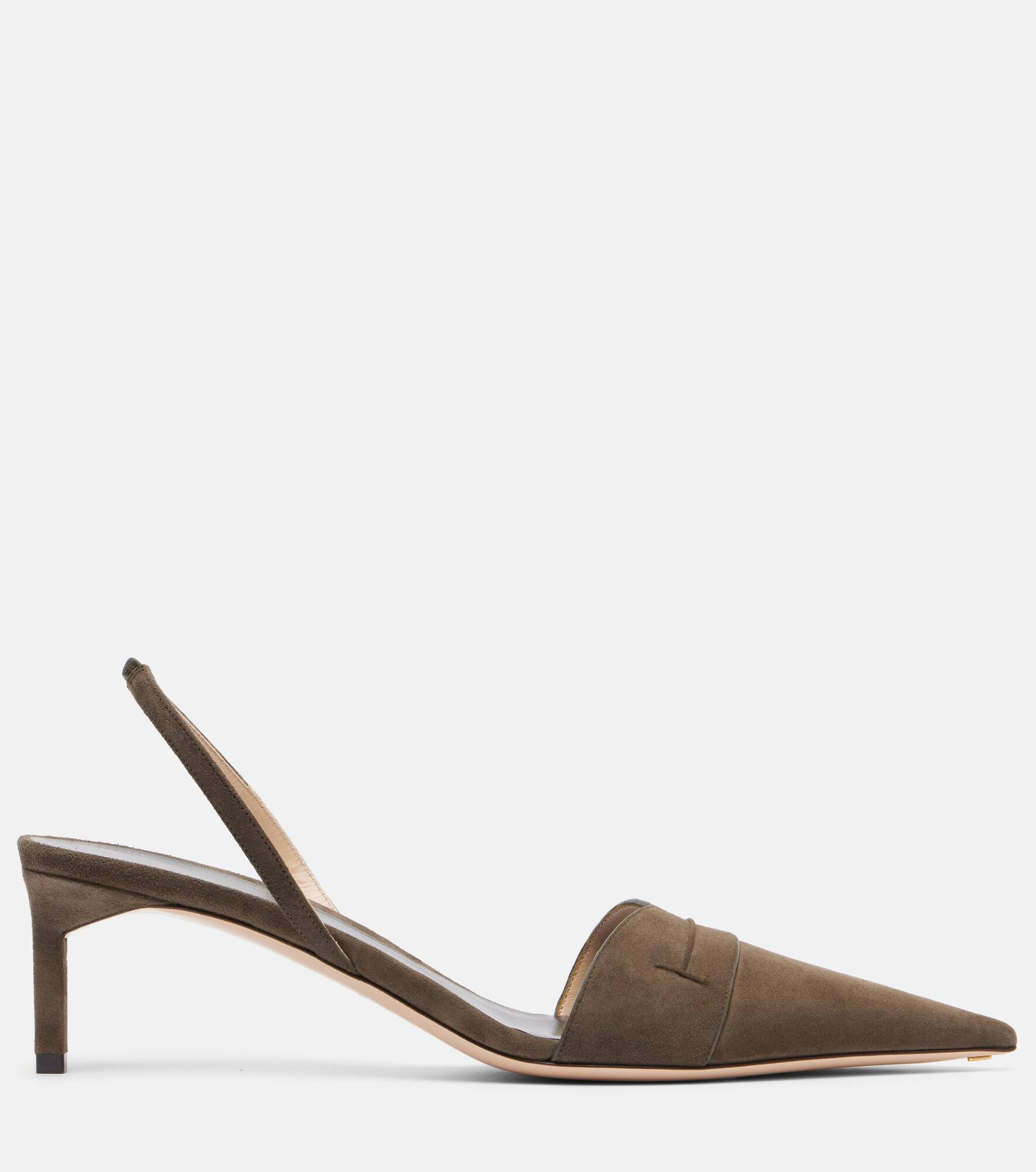 Eva 55 suede slingback pumps - 4