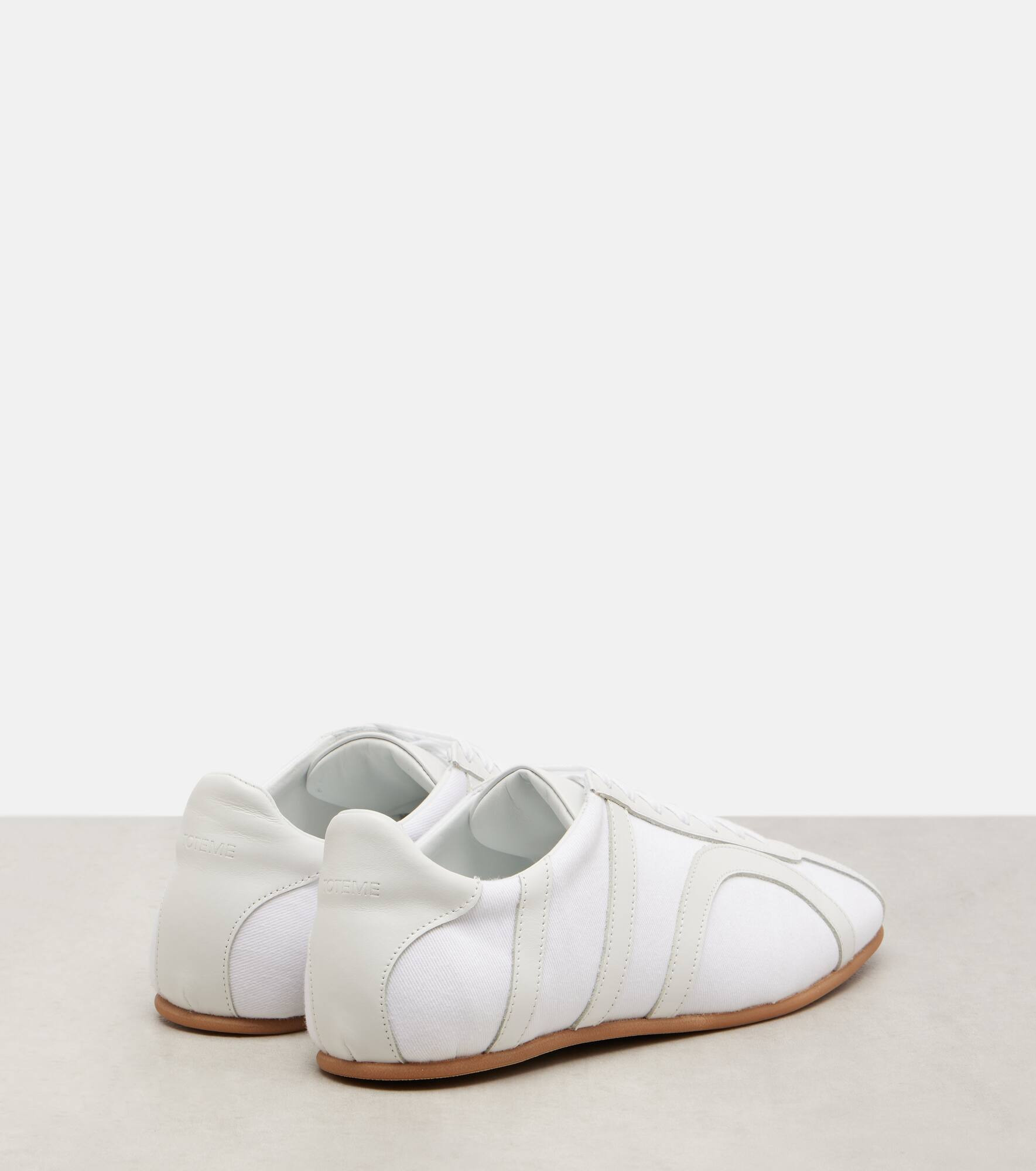 Leather-trimmed sneakers - 2