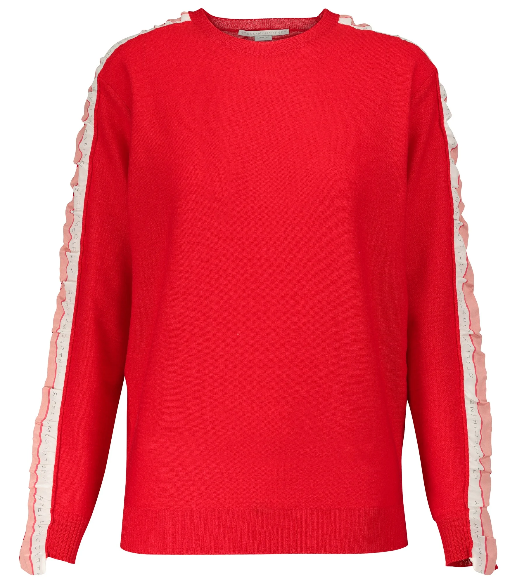 Silk-trimmed wool sweater - 1