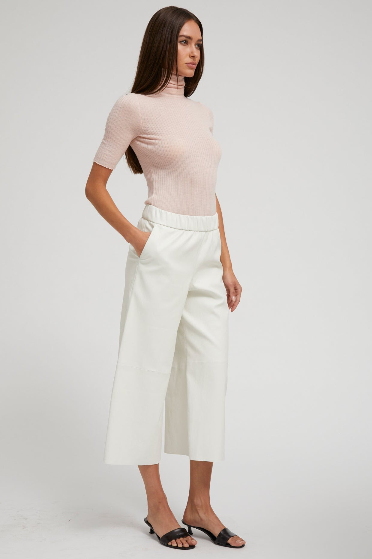 BLUSH CASHMERE TURTLENECK - 3