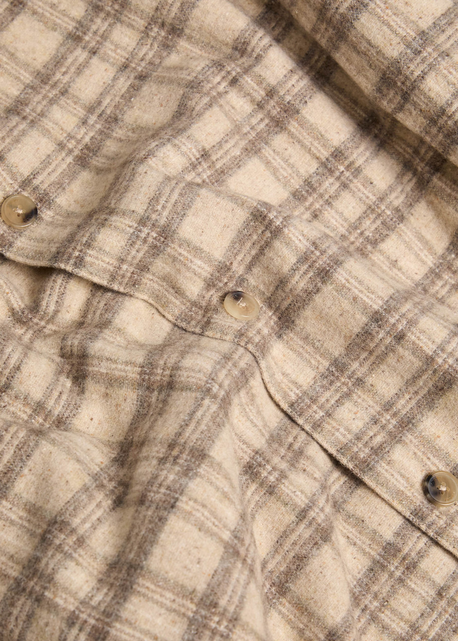 Frame Wool and Silk-blend Flannel Overshirt - 5