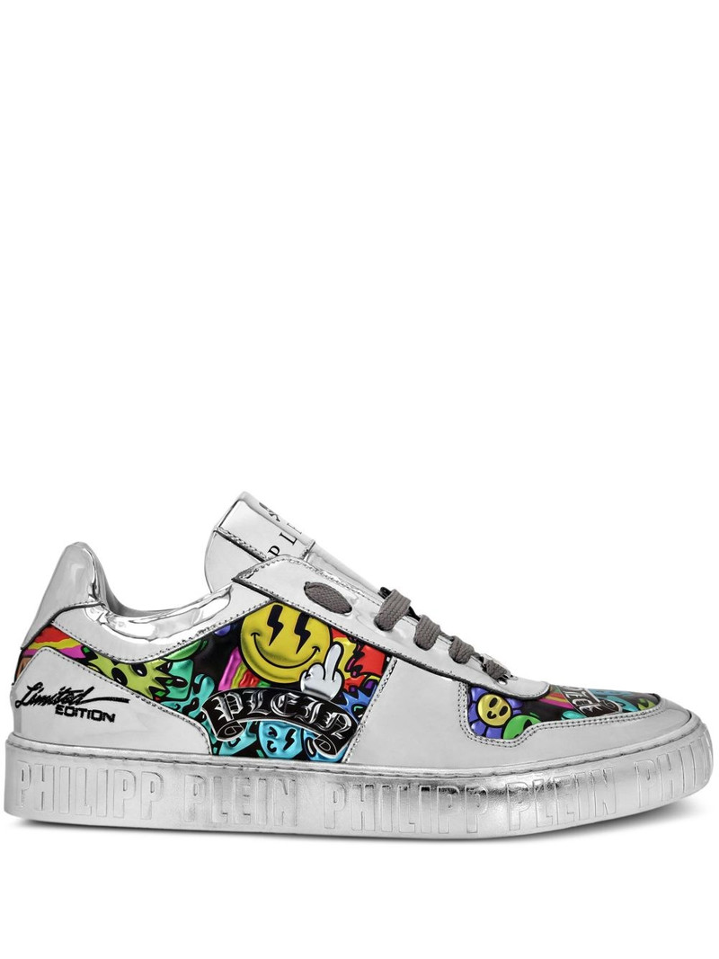 mirrored-leather sneakers 1