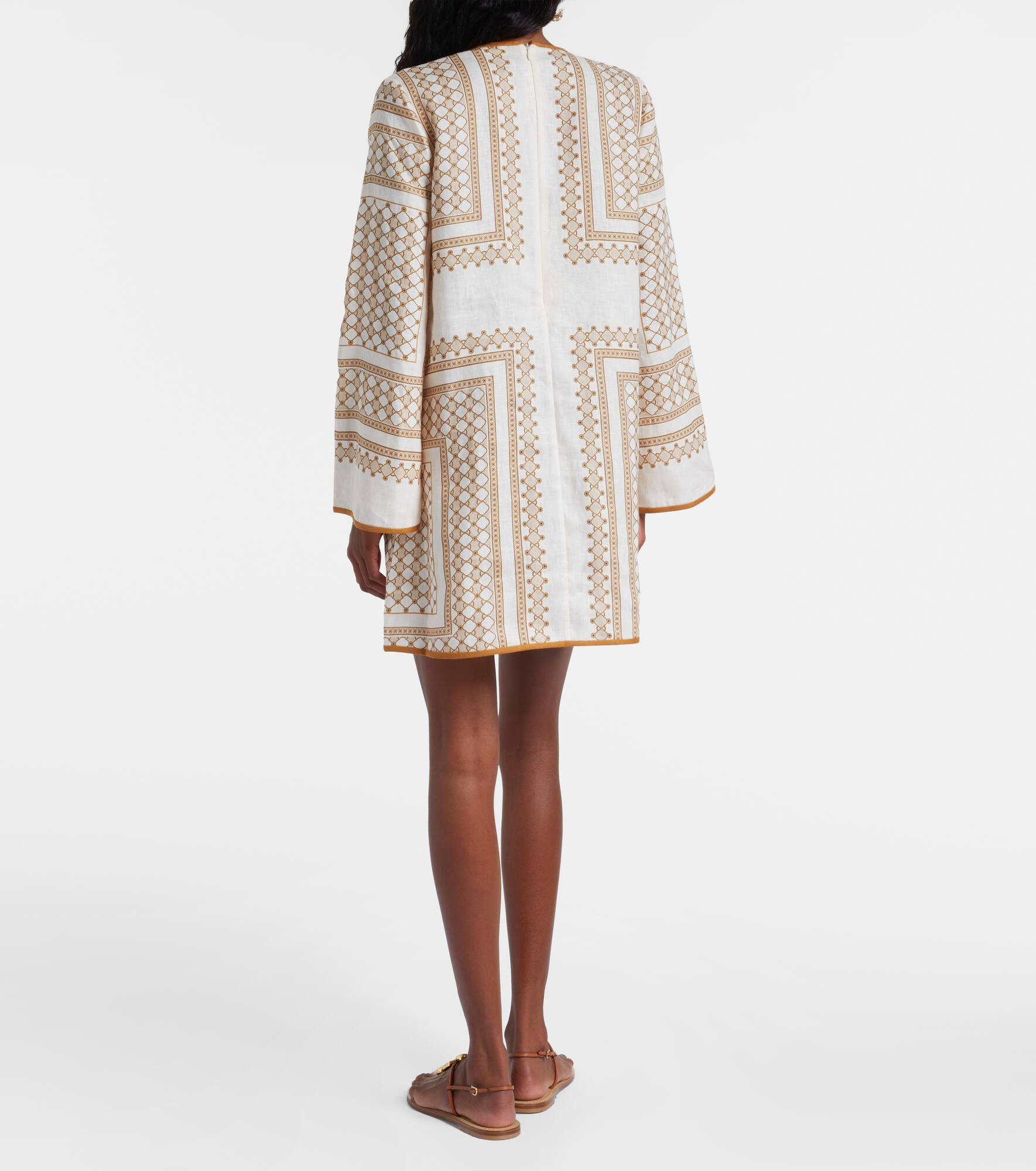 Printed linen tunic - 3