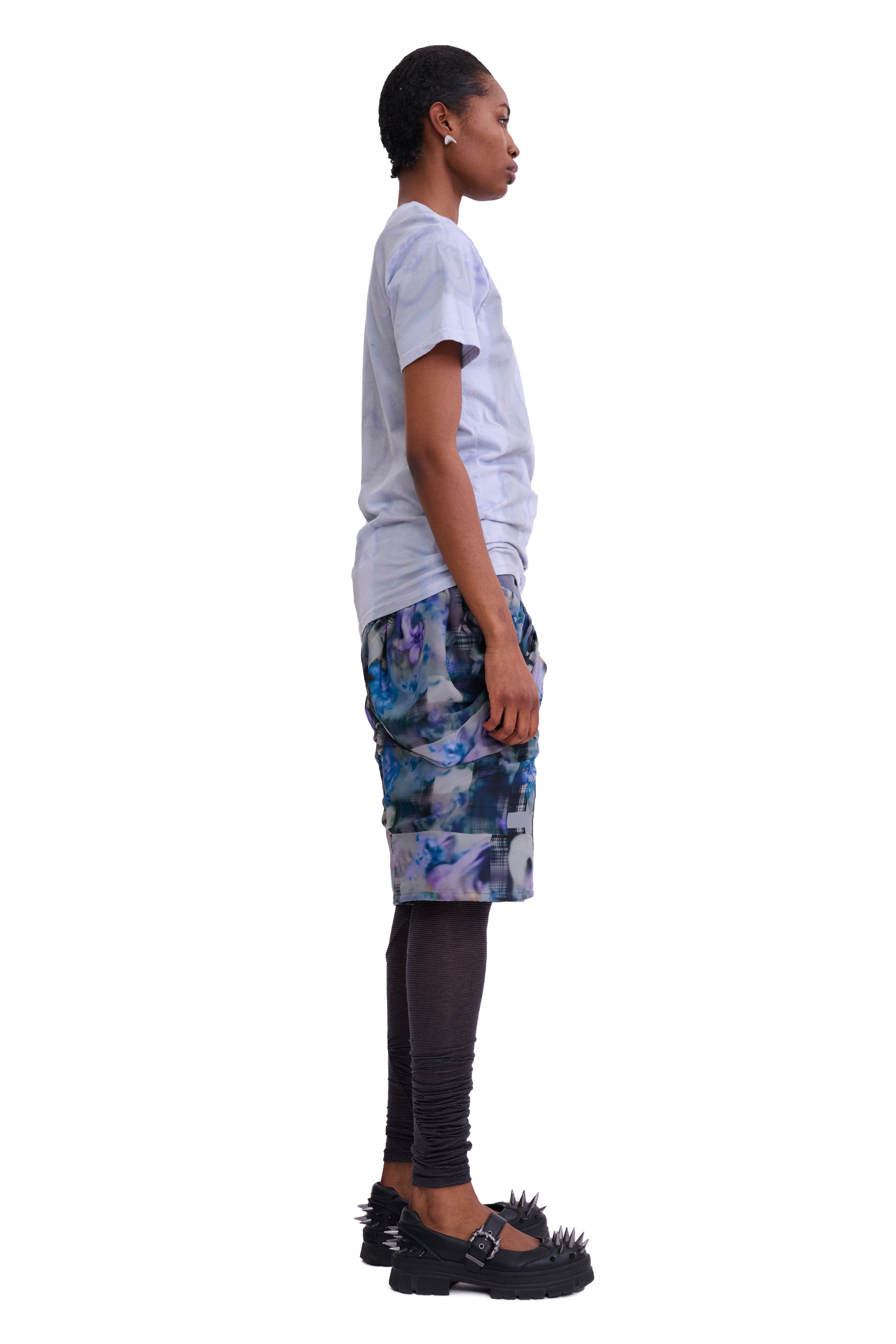 STORM BLUE FLOWER STRIPE TOSH TEE - 7