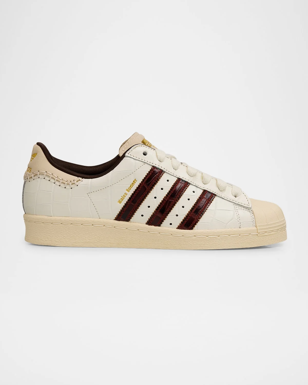 Men's Superstar Croc-Embossed Leather Sneakers - 1