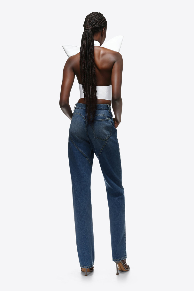 DISTRESSED CRYSTAL BOW HALTER TOP 4