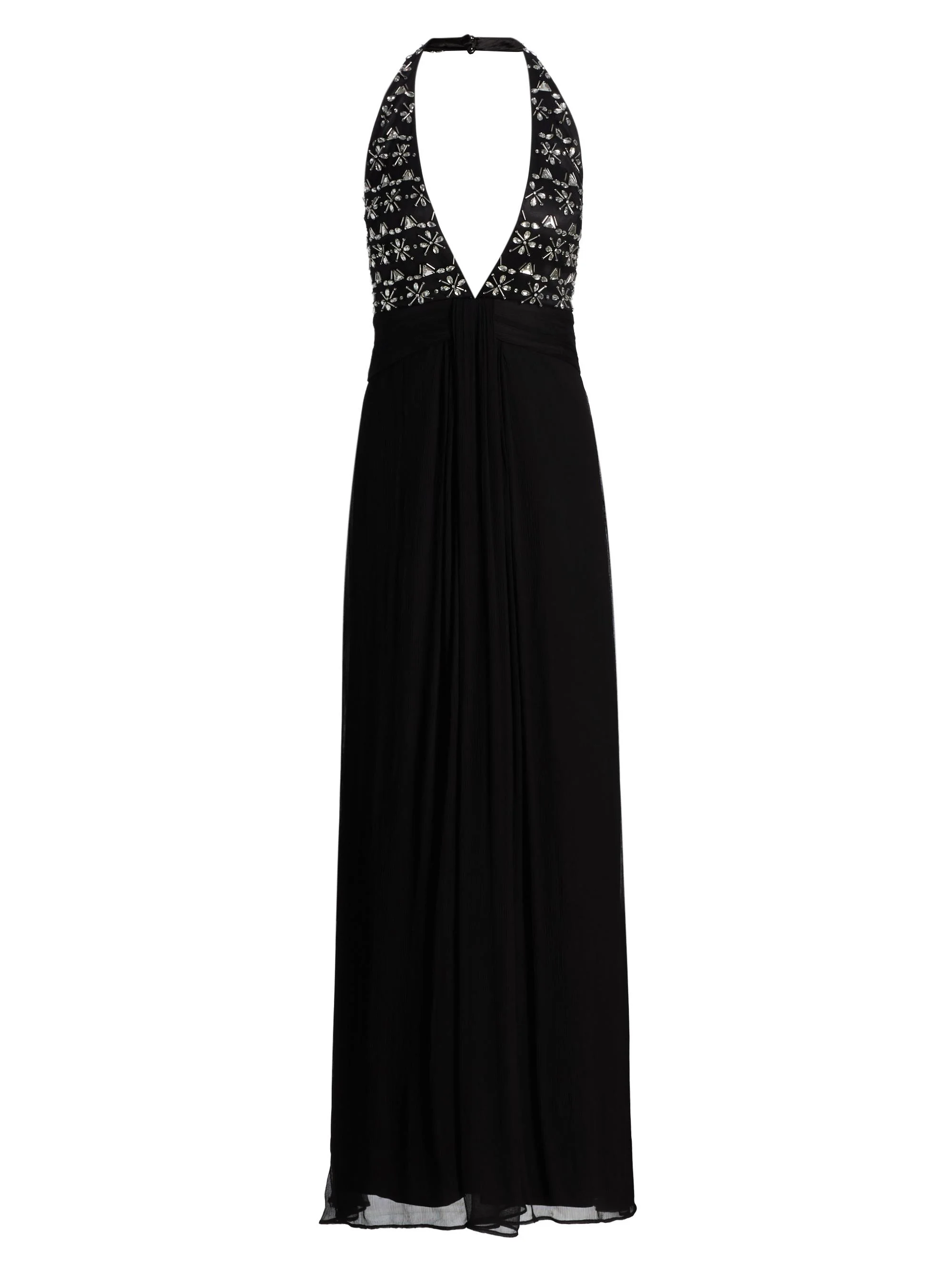 Women's Martina Halterneck Gown - Black - 1