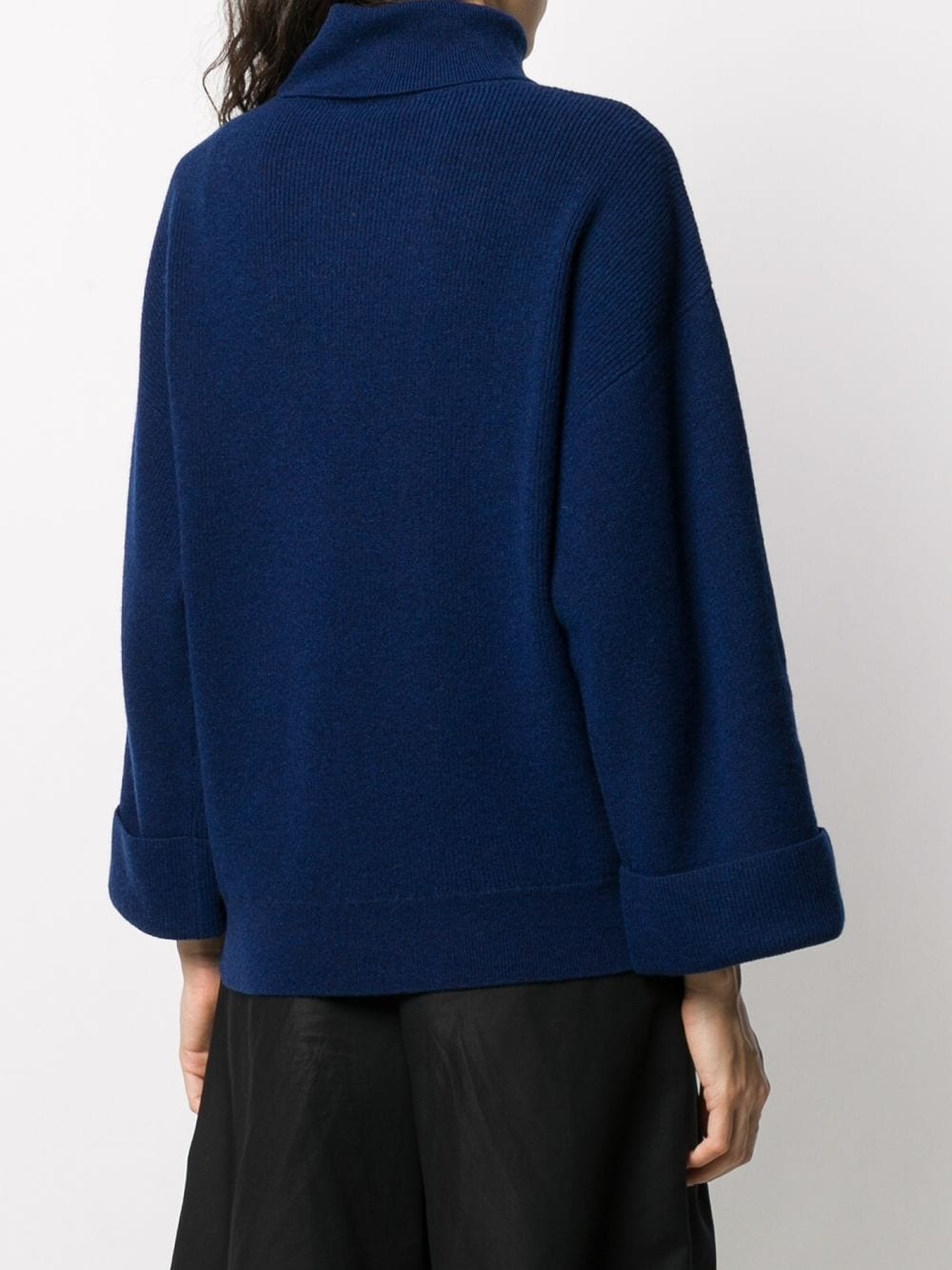 roll neck flared sleeve jumper - 4