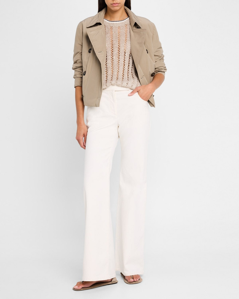 Brunello Cucinelli Mid-Rise Stretch Flare Jeans outlook