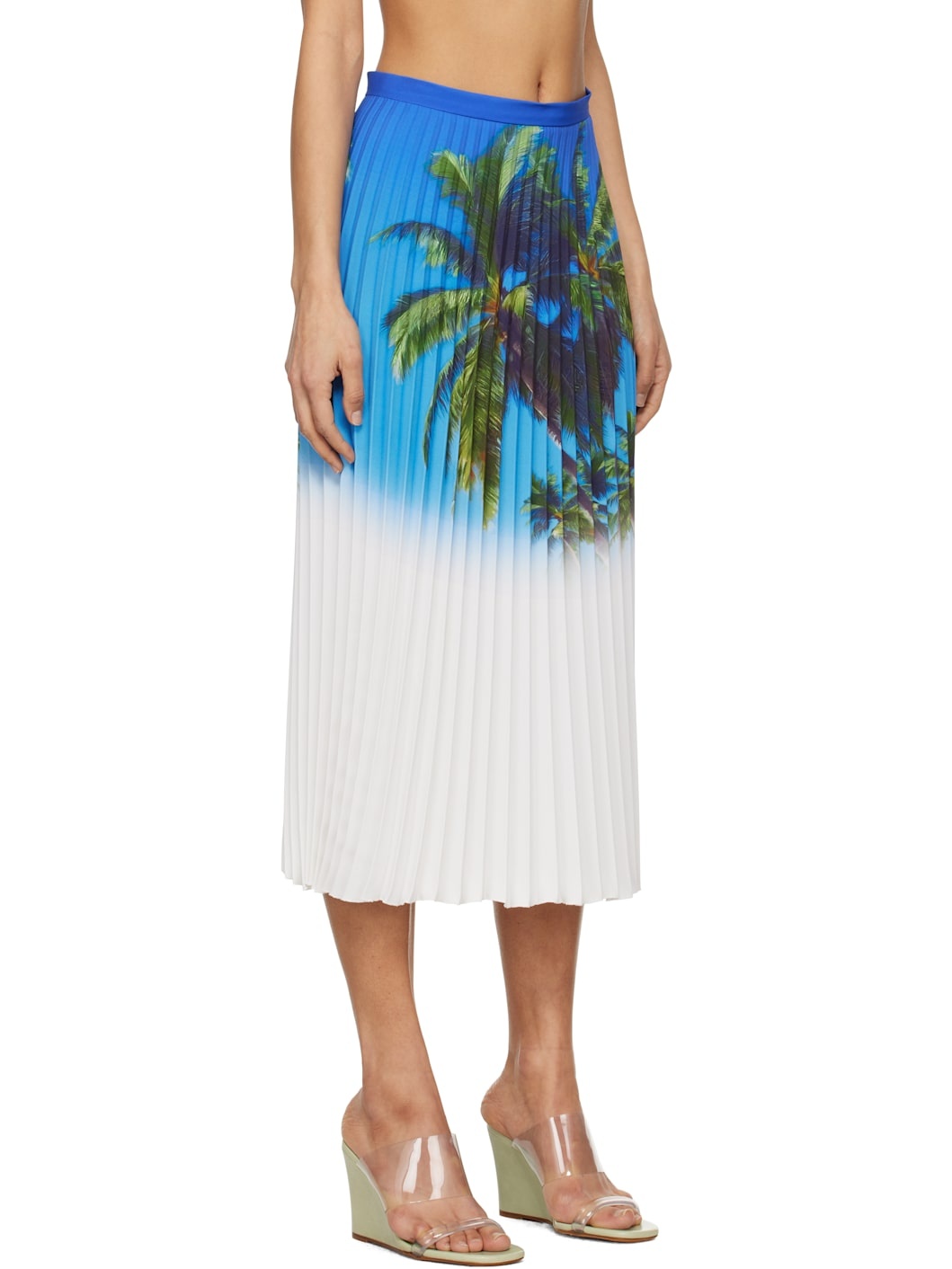 Blue Archive Print Pleated Midi Skirt - 2
